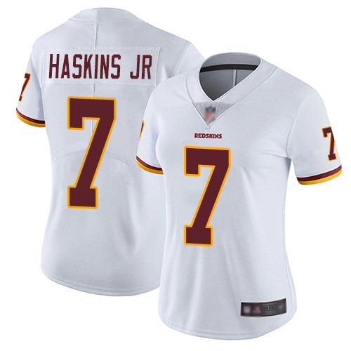 Washington Redskins Limited White Women Dwayne Haskins Road Jersey NFL Football 7 Vapor